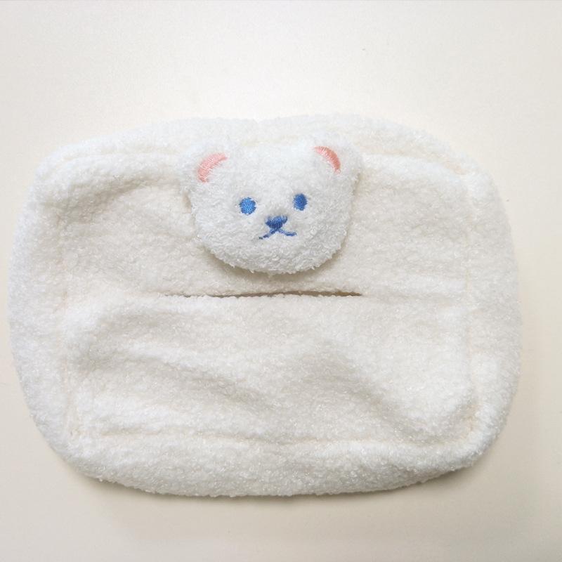Best Seller KAMIMI High Quality Cute Plush Bear Animals Tissue Box Car Seat Back Hanging 18x14cm Paper Box Home Decoration