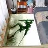 Warrior Design Rug, Battle Theme for Gamers Suitable for Use As an Anti-slip Game Mat for Living Room and Bedroom Sofas