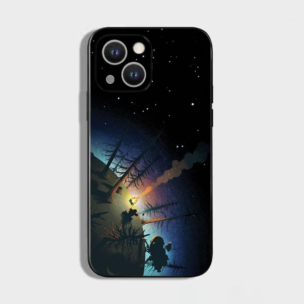 Outer W-Wilds Game Phone Case For iPhone 16 15 Plus 14 13 Pro Max 12 Mini 11 X XS XR 7 8 8Plus Black Soft Phone Coque