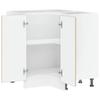 Corner Kitchen Base Cabinet Porto Sonoma Oak Wood Composite