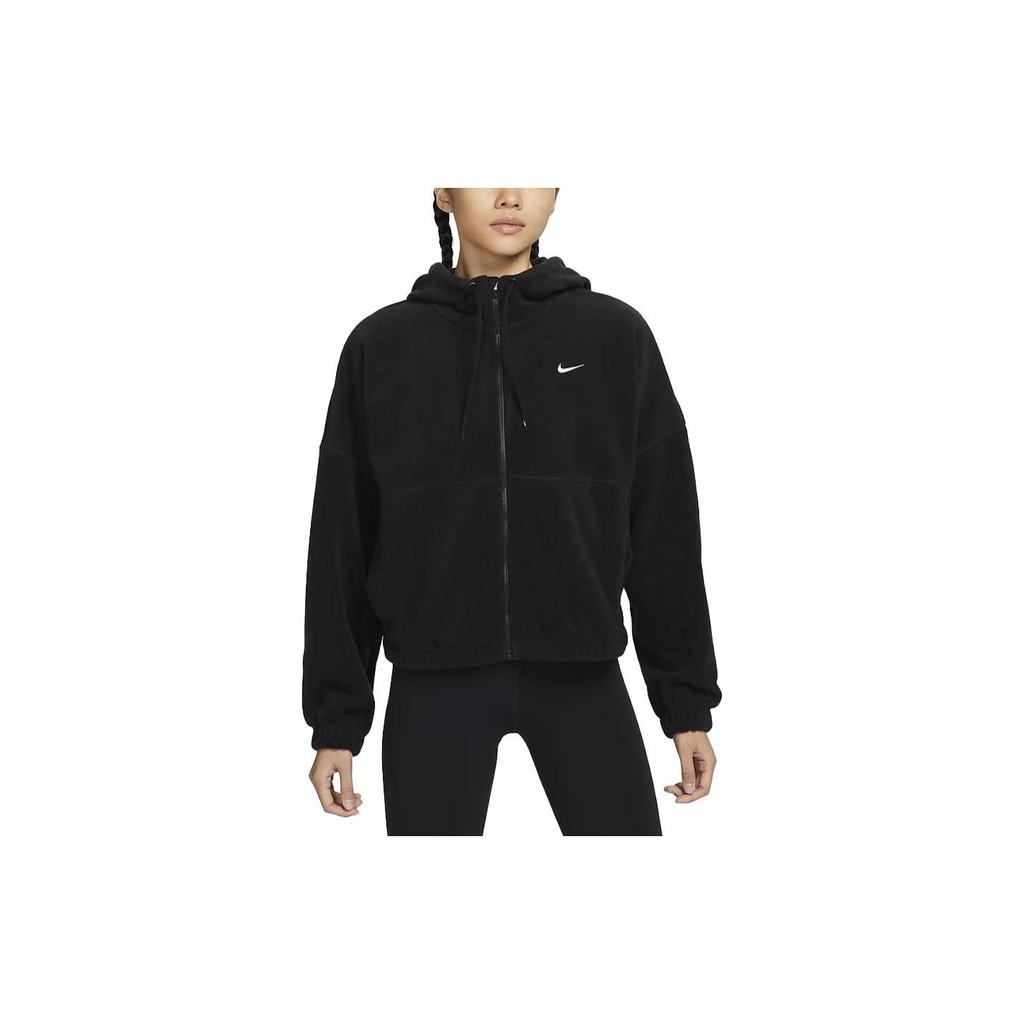 Nike Therma-FIT One Solid Hoodie With Zip Women Tops Black FB5639-010