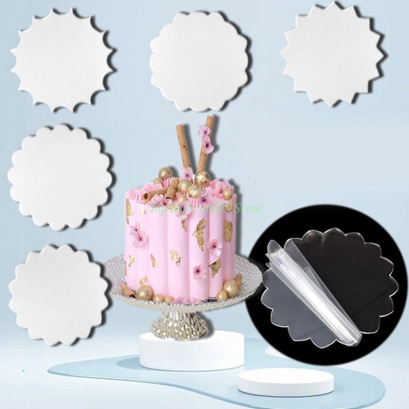 24TE Kuchendekorationswerkzeug Backzubehör Acrylmaterial 5 Größen zur Auswahl