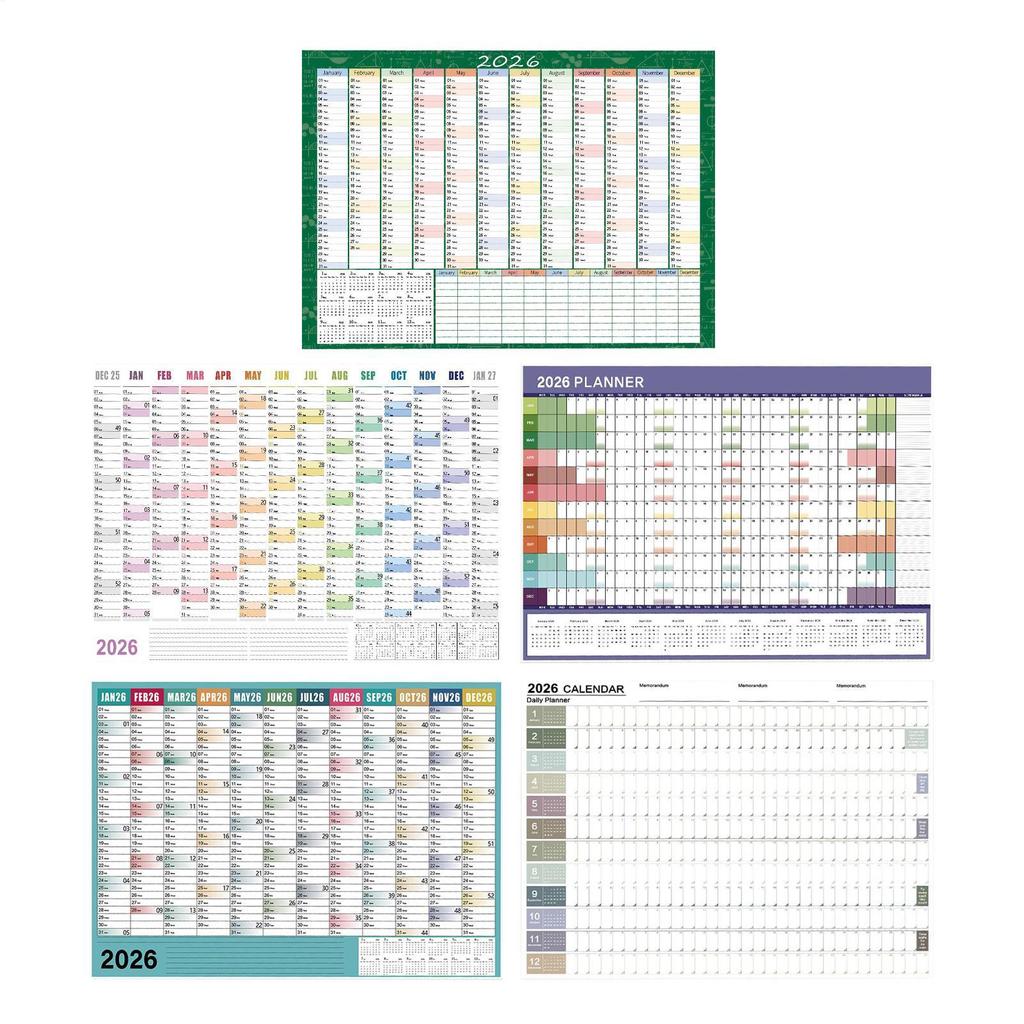 2026 Plan Wall Calendar 74X52.5X0.5cm Large Offices Supplies Monthly Wall Calendar For Mental Study School Task Home Cleaning