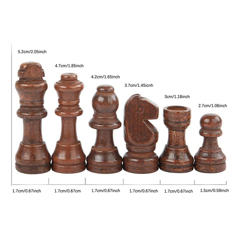 32pcs Chess Pieces Complete Chessmen International Word Chess Set Chess Piece Entertainment Accessories