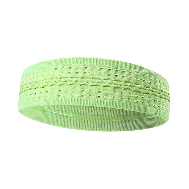

Cooling Sport Headbands for Men Women Non-Slip Moisture Wicking Workout Sweatband Fitness Running Cycling Football Yoga Hairband 24x5.5cm зелёный