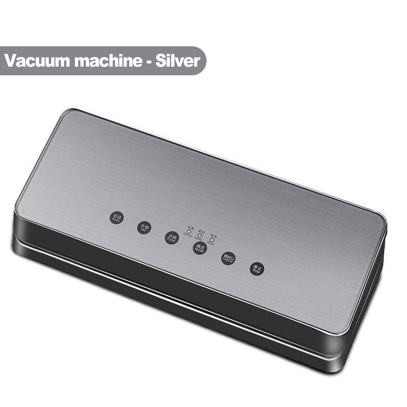 

110 В Коммерческая автоматическая ручная машина для запайки для хранения свежих продуктов Бытовой портативный вакуумный упаковщик серебряный