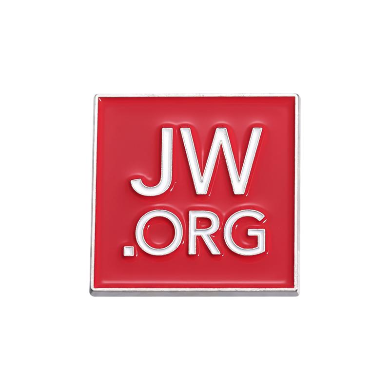 JW.ORG Enamel Pins Custom Jesus Brooches Lapel Badges Cartoon Colorful Simple Jewelry Gift for Kids Friends