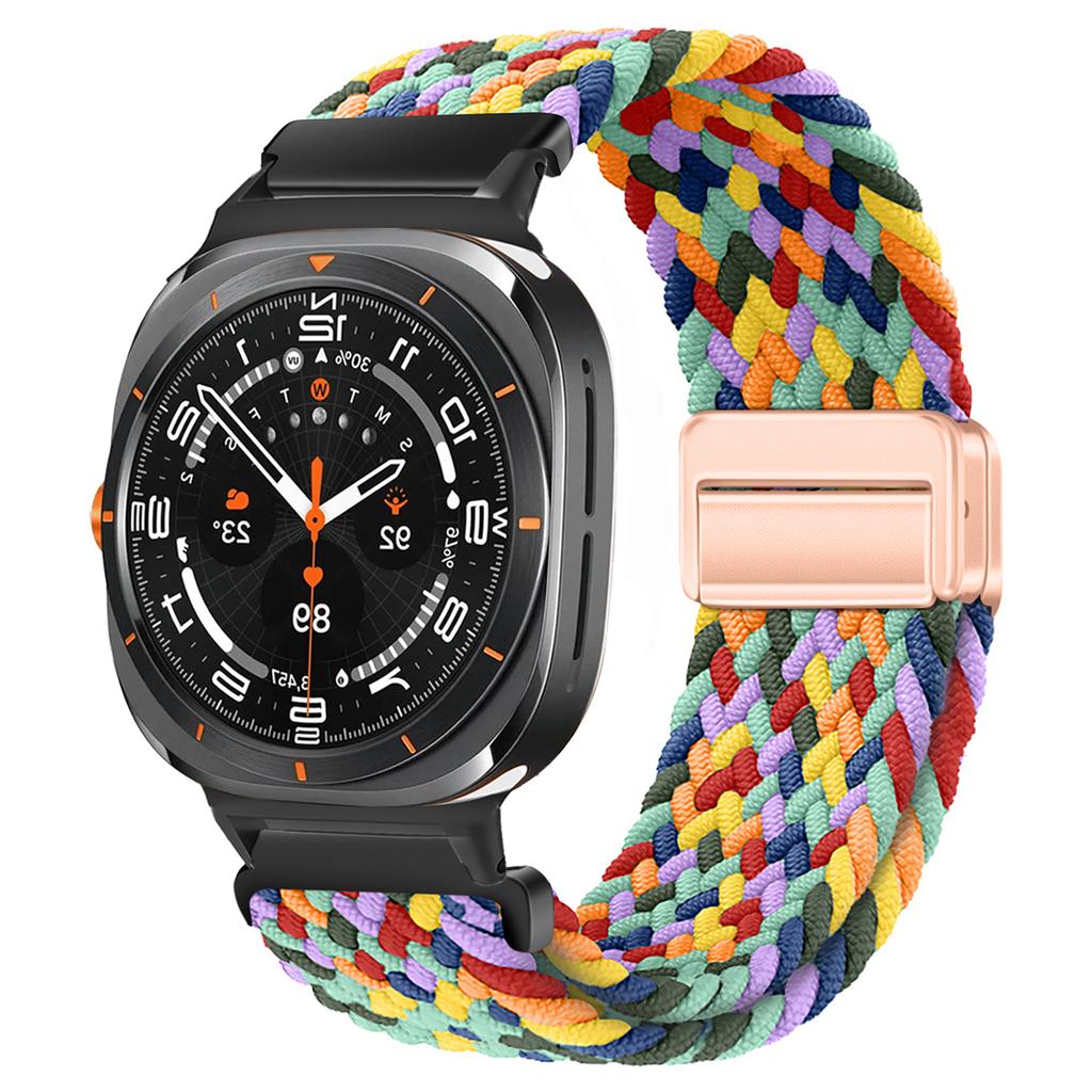 For Samsung Galaxy Watch 7 Ultra Strap 47mm Accessories Magnetic Nylon Braided sport Bracelet Correa Galaxy Watch 7 Ultra Band