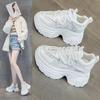 Small platform dad shoes 2025 spring new fashion rhinestone inner height increase women's shoes sports shoes women's versatile