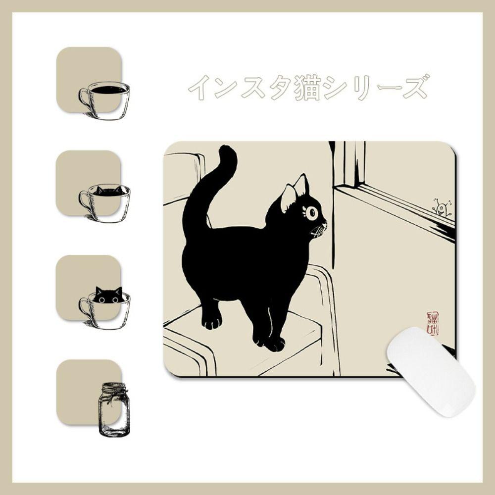 Desk Mat Waterproof Keyboard Mat Anti-Slip Cat Mouse Mat Creative Cat Mouse Pads  Girl Gifts