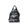 Explorer Adjustable Detachable Shoulder Strap Zipper Closure Graffiti Print Textured Lambskin Backpack Mini Men Backpack 656060210L31090