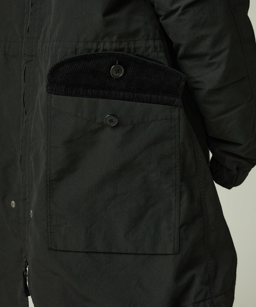 Snow Peak TAKIBI Ripstop Adjustable Fishtail Coat Outerwear Size M JK-25AU016, Jacket/Overcoat, Men's/Women's, Black,