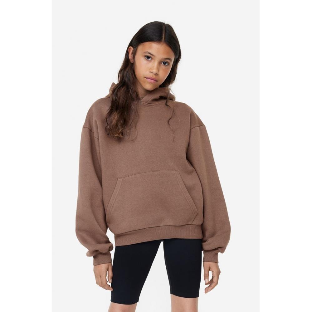 

Толстовка оверсайз HM коричневого цвета