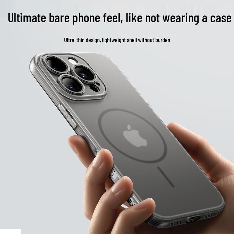 SHIYONG Magsafe Frosted Genomskinligt iPhone-skal