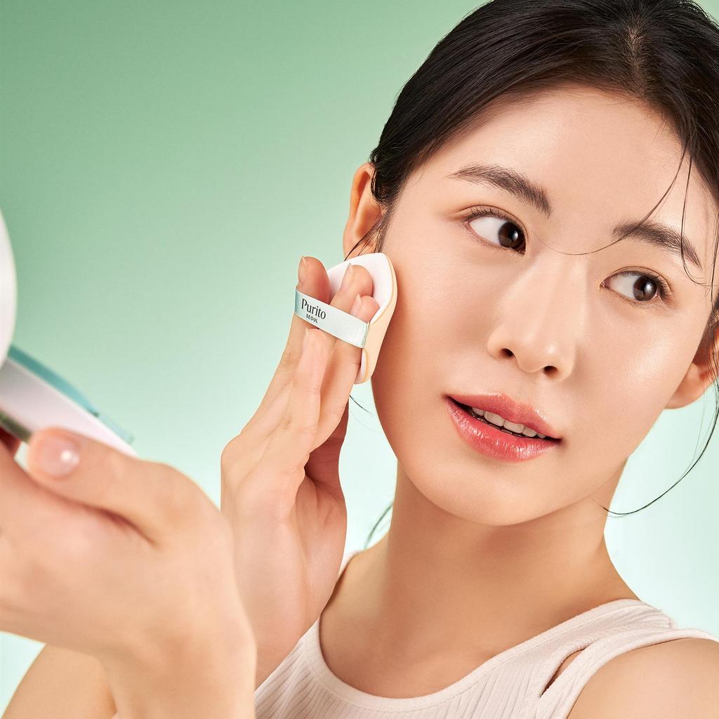 PURITO SEOUL Wonder Releaf Centella BB Cushion SPF30 PA+++ Hydrating Cover Cushion Set 15g + Refill 15g
