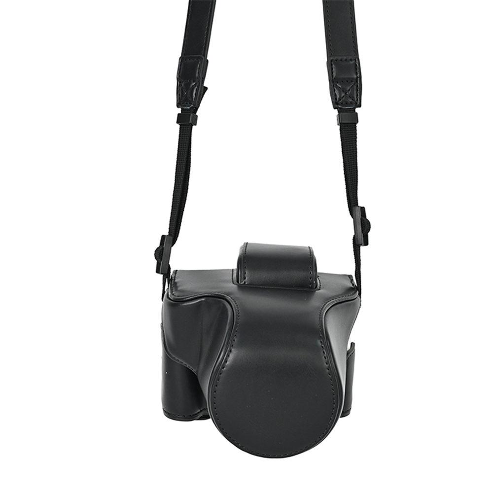 PU Leather Camera Case For Canon EOS M50 M50 Mark II M50II Full Body Bag Cover With Strap