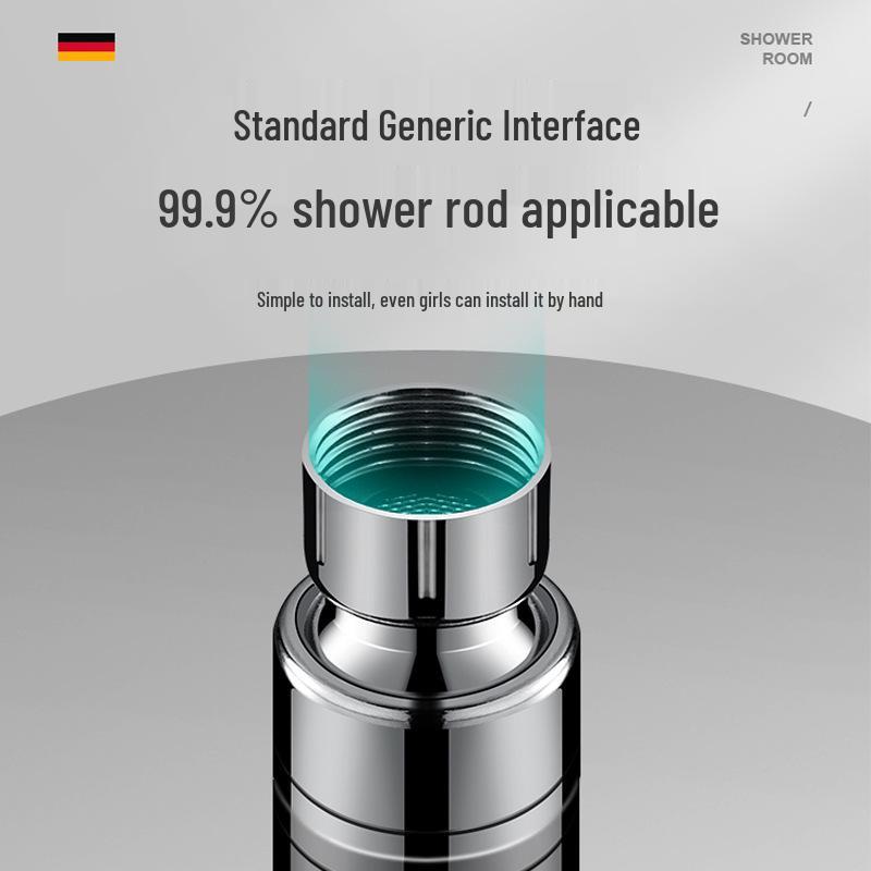 High-Pressure Single Nozzle Shower Head Set