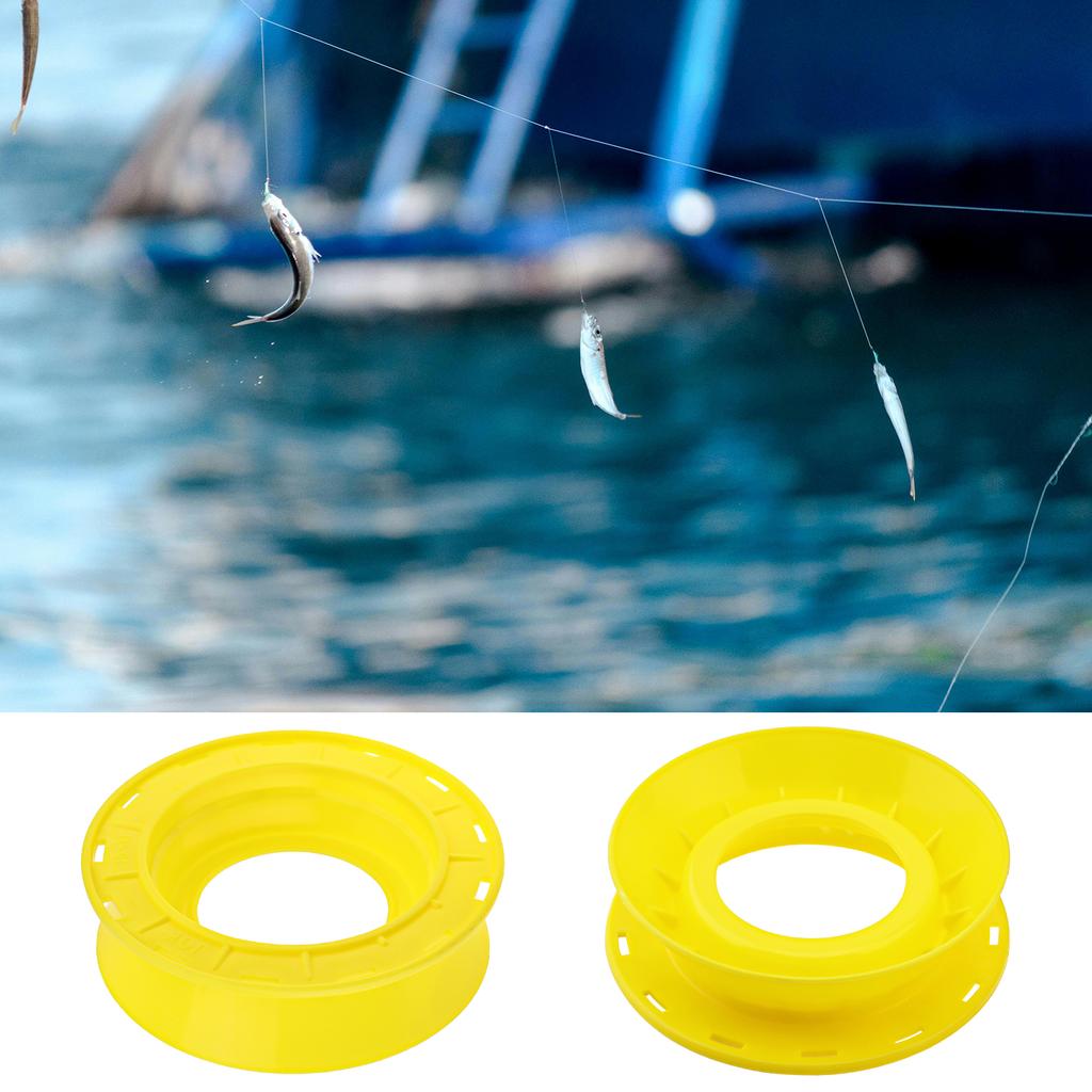 15cm High Strength Plastic Fishing Line Winding Board Outer Diameter with Trace Wire Swivel Tackle