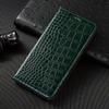 Custodia a Portafoglio in Vera Pelle con Texture Coccodrillo per Samsung Galaxy S26 Ultra S22 S23 S24 S25 Ultra Plus, Flip Cover