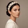 Twisted Knotted High Cranial Hair Hoop Soft Fabric Braided Hairband Rhinestone Headband  Daily Use
