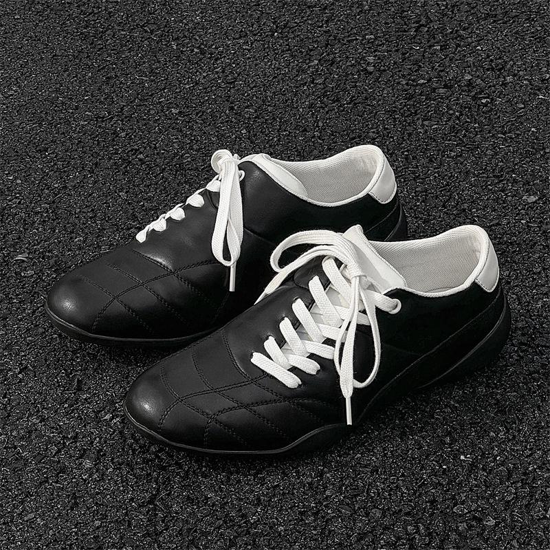 2025 Spring Retro Diagonal Lace-Up Unisex Thick-Soled Casual Sports Shoes