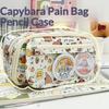 Hatsune Miku Pencil Case Cute Anime Cosplay Large Capacity Stationery Bag For School Student Multi Layer Makeup Storage Pouch