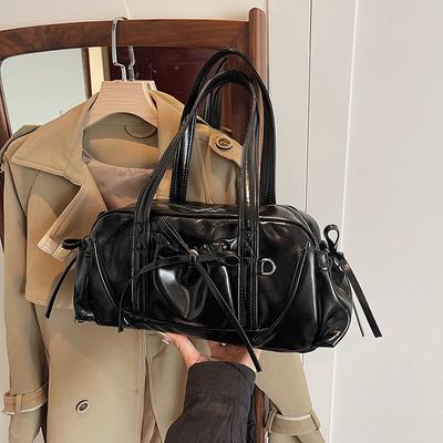 Monochrome feminine PU-Schultertasche große Kapazität vielseitig und elegant neuer Stil