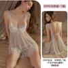 Sexy Halter Lace Seductive Nightgown Set, Romantic Underwear, Hot Steel Ring Gathering Pajamas 8999