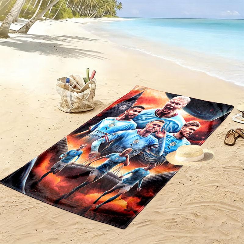 The Blues Print Beach Towel, Large Soft Quick Dry Towel for Beach Camping Swimming