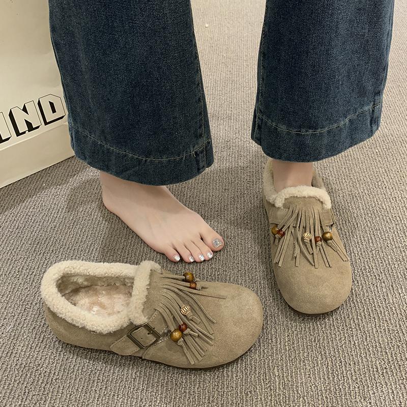 Thick Bottoming Women's Retro Spring and Autumn 2025 New Loafers Flat Non-slip with Skirt Soft Sole Single Shoes