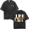 Hilary Duff The Lucky Me Tour  Vintage Washed Tshirt Fashion Aesthetic Short Sleeve Tshirts Men Women Casual Loose T Shirt
