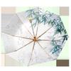 2025 popular three-fold 8-bone color glue digital weather and rain dual-purpose retro literary parasol plus