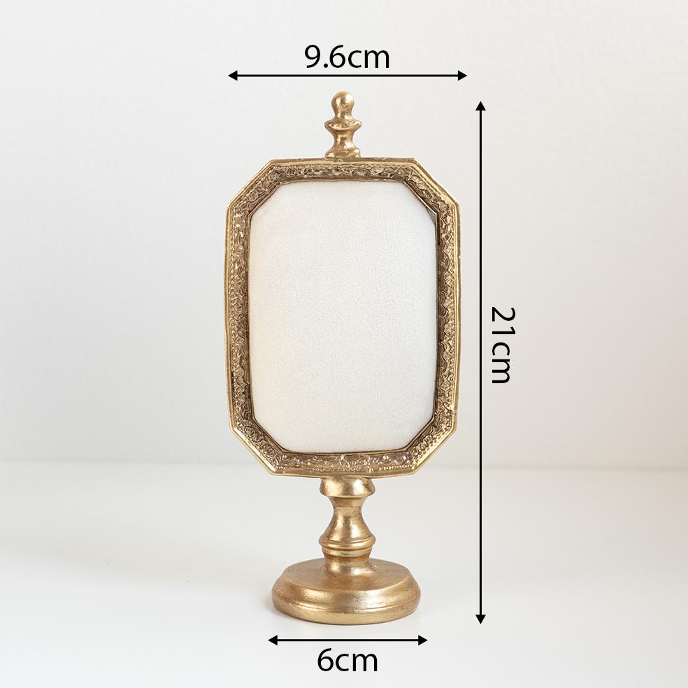 Vintage Velvet Jewelry Display Stand Portable Photo Frame Earring Holder Earrings and Bracelet Storage Rack Home Decoration Gift