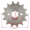 HIAORS 420 14T 17Mm Motorcycle Front Engine Sprocket For 50Cc 70Cc 110Cc 125Cc 140Cc 160Cc Z50 CT70 Speed Mini Bike TaoTao Roketa Coolster Sunl Lifan
