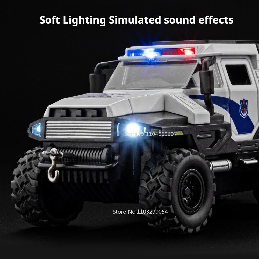 1:32 Conqueror Dongfeng Mengshi Armored Vehicle Diecast Model Alloy Toys Doors Opened Sound Light Pull Back Car Christmas Gifts
