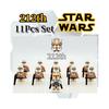 11pcs Star Wars Clone Troopers Minifigures Building Blocks Diy Toys Gifts Kids