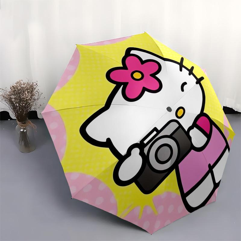 1pc Hello Kitty Photography Umbrella with Plastic Handle,Suitable for All Seasons Home Travel Outdoor UmbrellaSanlio298