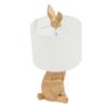 Golden Cute Rabbit-shaped Table Lamp Creative Bunny Desk Lamp Bedside Lamp Decorative LED Night Light with Push Button Switch