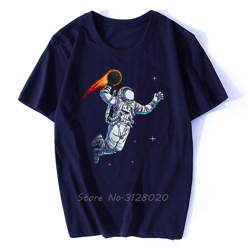 Astronaut Play Moon TShirt Like Basketball Funny Tshirt Childish Dream Cotton Mars T Shirt Unisexs Clothes Oversized Unisex Tops