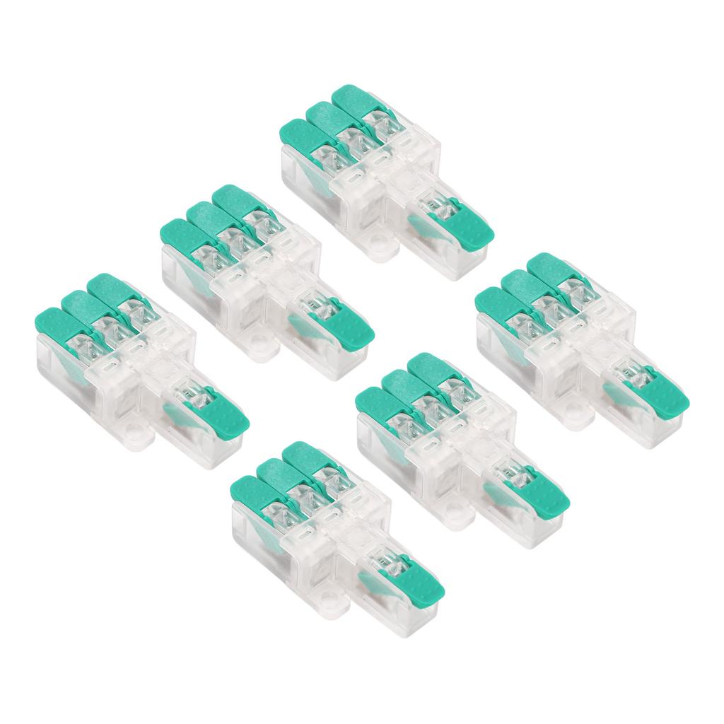 10 Pcs Connecteur de Fil Y613G 1 Entrée 3 Sorties Connecteur de Conducteur de Fil Ignifuge pour 10 à 20AWG 41A