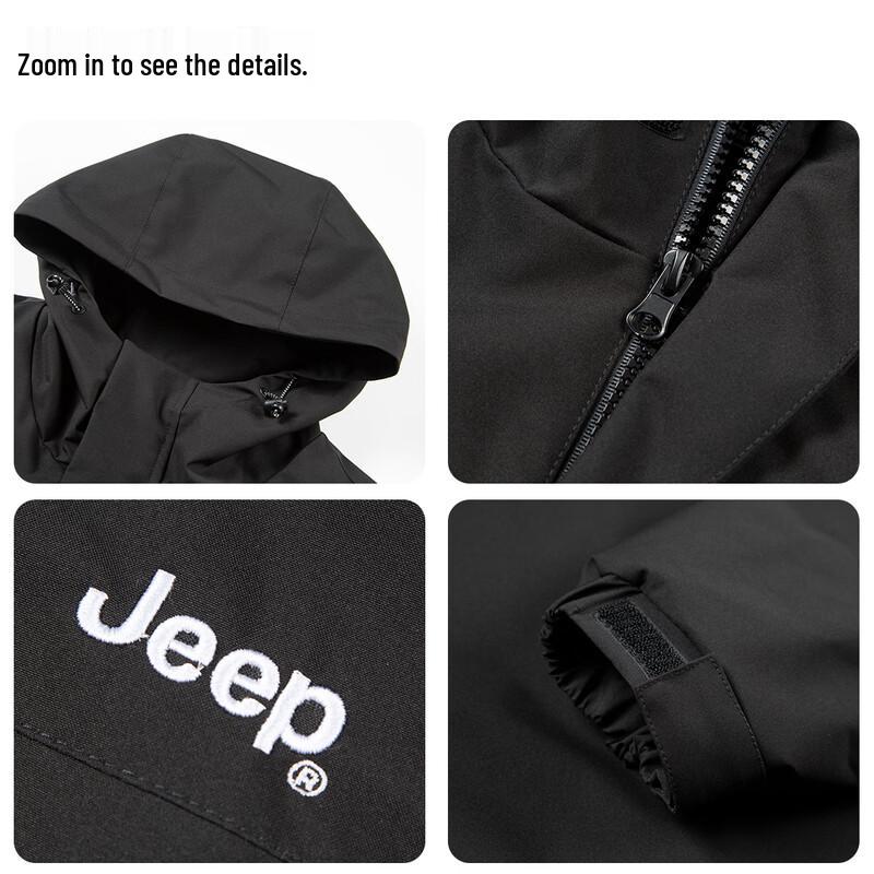 Jeep Unisex Windproof Rainproof Outdoor Jacket