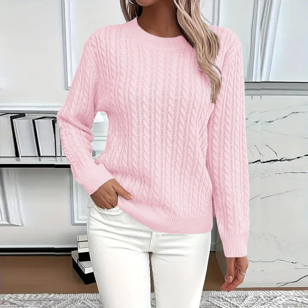 Womens Sweaters Long Sleeve Fall Soft Lightweight Knit Loose Sweater Tops