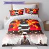 Fire Force  Pattern Bedding,Quilt Set Quilt Cover Pillowcase Home Birthday Gift (1 * duvet cover + 2 * pillowcase, without core)