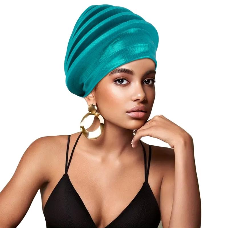 Muslims Headscarf Hat  Breathable Head Wrap Hat Elegant Daily Wear Solid Hat for Muslims Women and Men