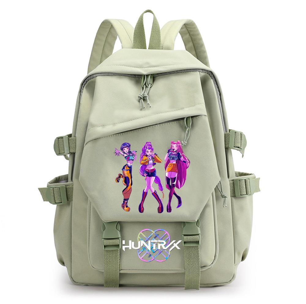 Cartoon Kpop Dämonenjäger Bedruckter Rucksack für Teenager Jungen Mädchen Schultasche Kinder Schüler Wasserdichter Buchrucksack Frauen Wasserdichte Reisetasche Kindergeschenk