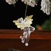 New Christmas Products - Christmas Tree Decoration, Transparent Golden Little Angel Pendant, Angel Wings Pendant Item