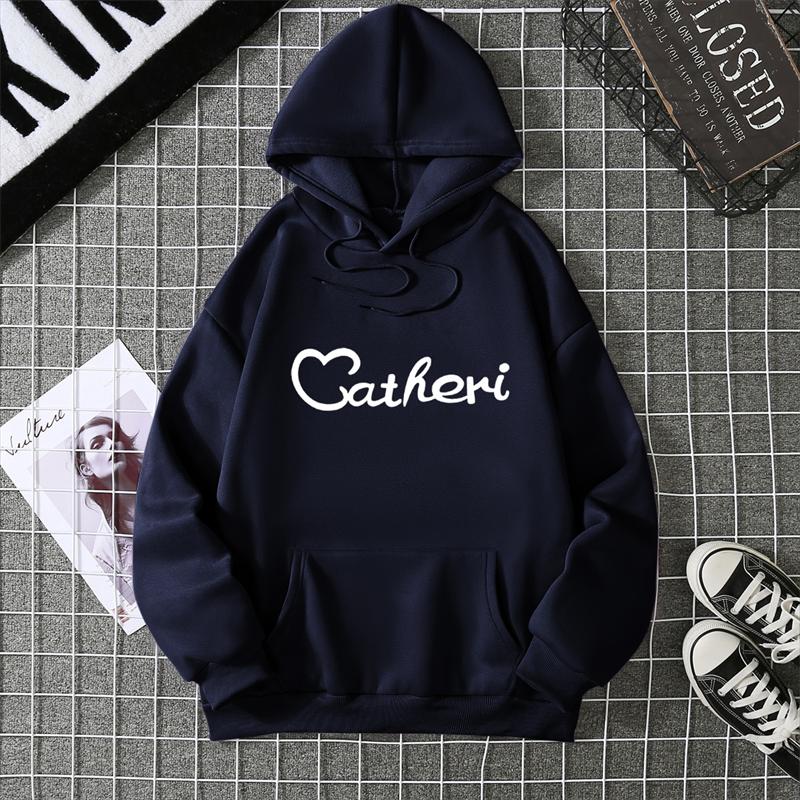 Winter Women's Hoodie High Street Unisex Style Double Pockets Sweatshirts Outerwear Women's Clothing