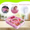 Snack Box Container,Divided Serving Tray with Lid and Handle,Snackle Box Charcuterie Container,Portable Snack Container Storage