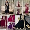 Rochie de prânz specială de festival cu broderie bogată și aplicații cu paiete, set cu dupatta