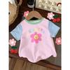 Abbigliamento Bambina Estate T-shirt con Stampa 3D Grafica Gatto Kawaii Vestiti per Bambine Esterni Manica Corta Casual Top per Bambine